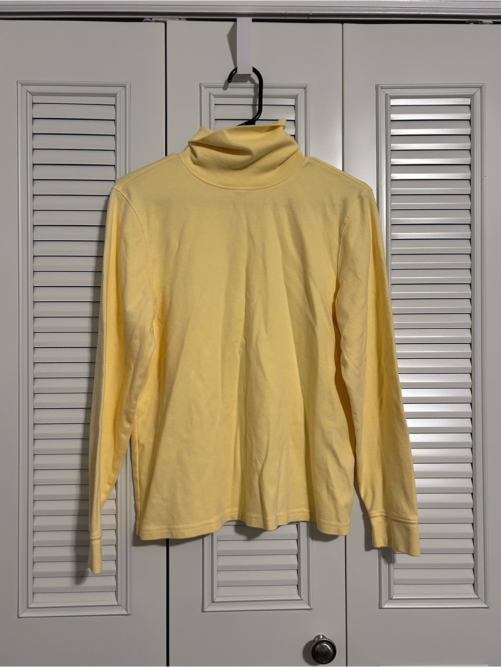 L.L.Bean Yellow Turtleneck Long Sleeve Shirt Womens M